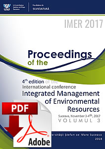 Proceedings of the International Conference Integrated Management of Environmental Resources - Suceava, 2017